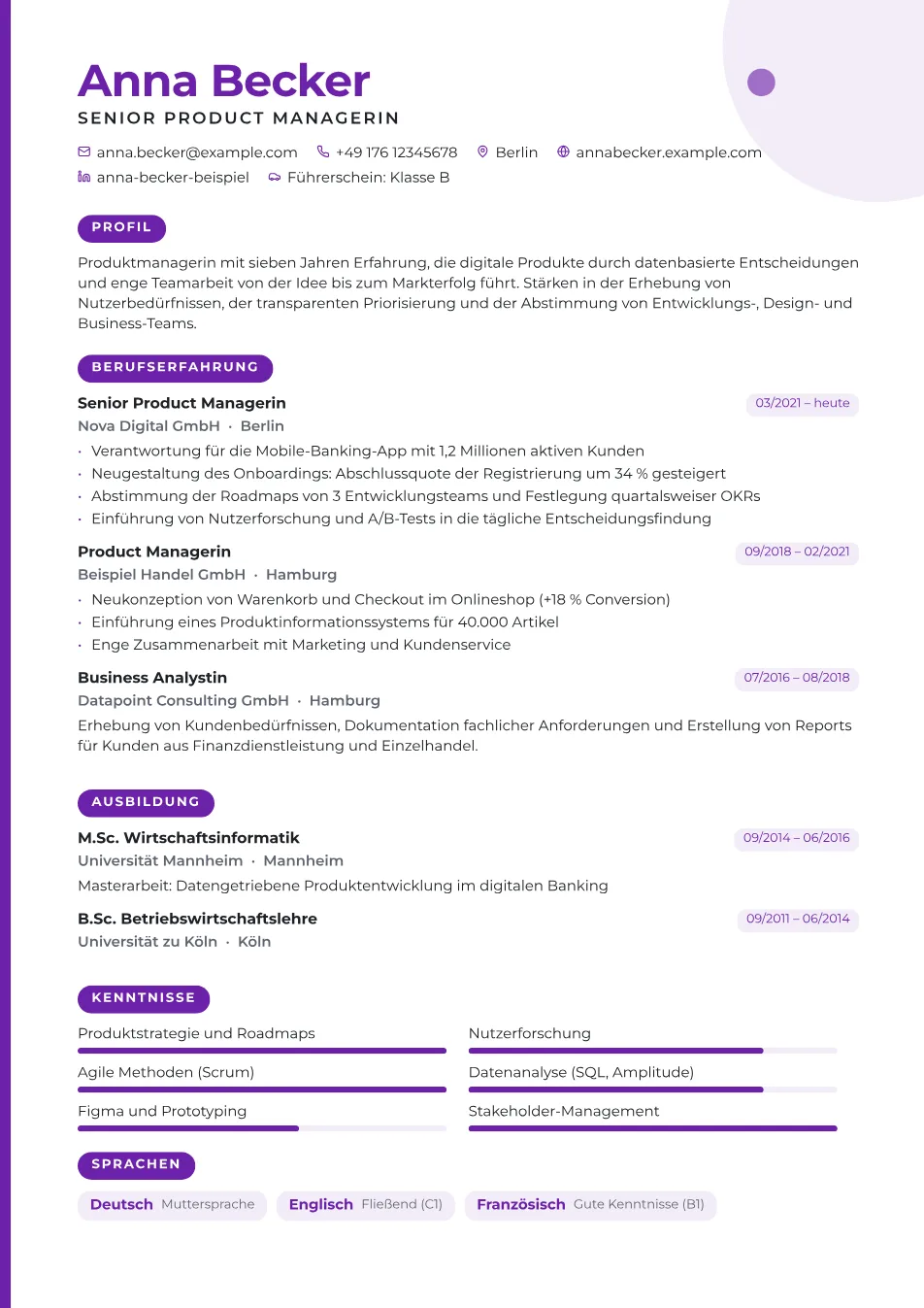 Vorlage „Kreativ“