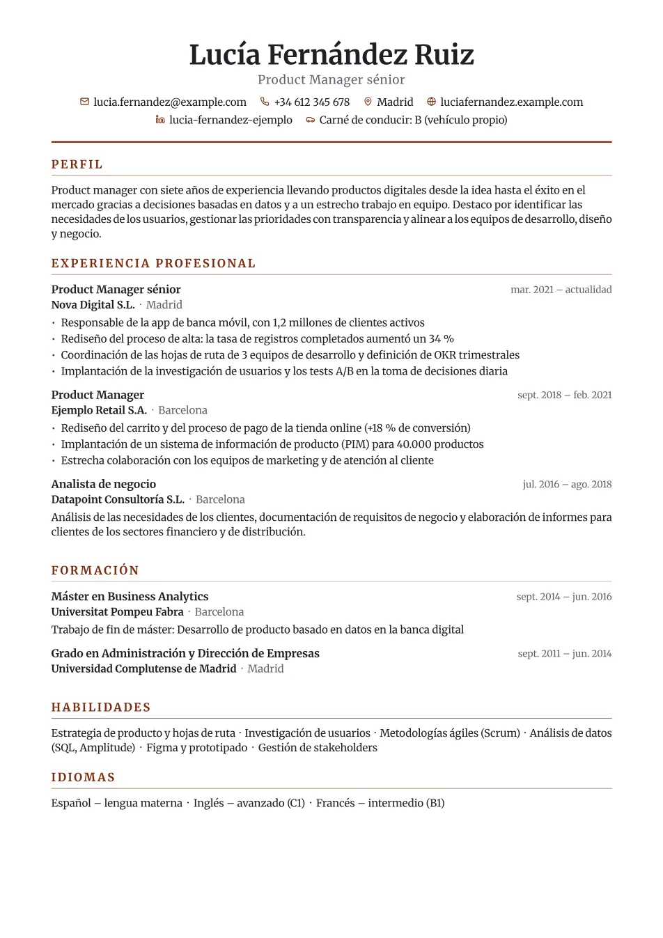 Plantilla Clásica
