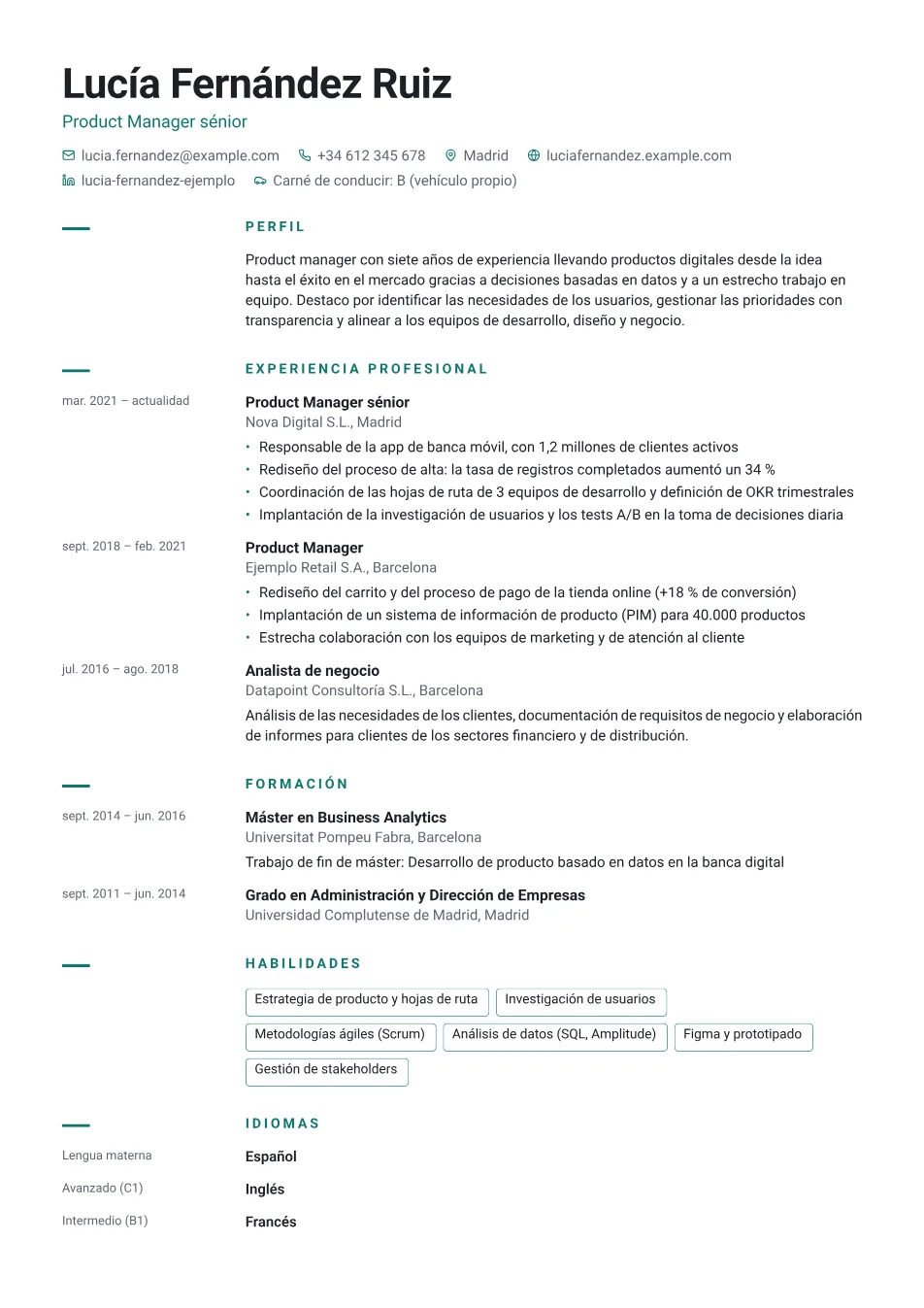 Plantilla Minimalista