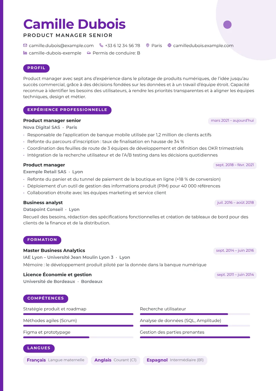 Modèle Créatif