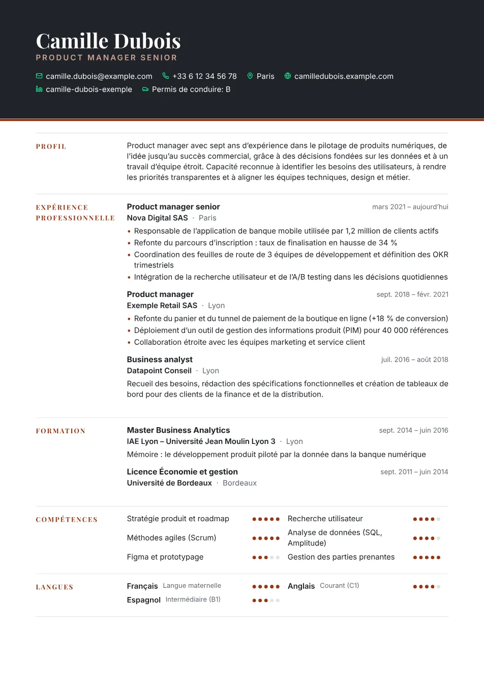 Modèle Exécutif